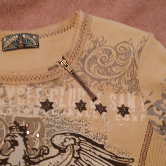 Cyber grunge embellished babydoll tee - Picture 3 of 6